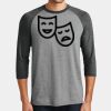 Mens Perfect Tri ® 3/4 Sleeve Raglan Thumbnail