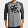 Mens Perfect Tri ® 3/4 Sleeve Raglan Thumbnail