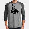 Mens Perfect Tri ® 3/4 Sleeve Raglan Thumbnail