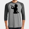 Mens Perfect Tri ® 3/4 Sleeve Raglan Thumbnail