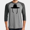 Mens Perfect Tri ® 3/4 Sleeve Raglan Thumbnail