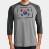Mens Perfect Tri ® 3/4 Sleeve Raglan Thumbnail