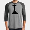 Mens Perfect Tri ® 3/4 Sleeve Raglan Thumbnail