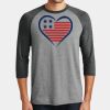 Mens Perfect Tri ® 3/4 Sleeve Raglan Thumbnail