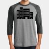 Mens Perfect Tri ® 3/4 Sleeve Raglan Thumbnail