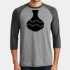 Mens Perfect Tri ® 3/4 Sleeve Raglan Thumbnail