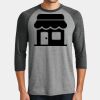 Mens Perfect Tri ® 3/4 Sleeve Raglan Thumbnail