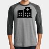 Mens Perfect Tri ® 3/4 Sleeve Raglan Thumbnail