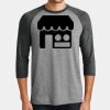 Mens Perfect Tri ® 3/4 Sleeve Raglan Thumbnail