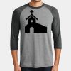 Mens Perfect Tri ® 3/4 Sleeve Raglan Thumbnail