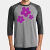 Mens Perfect Tri ® 3/4 Sleeve Raglan Thumbnail