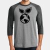 Mens Perfect Tri ® 3/4 Sleeve Raglan Thumbnail