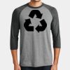 Mens Perfect Tri ® 3/4 Sleeve Raglan Thumbnail