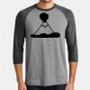 Mens Perfect Tri ® 3/4 Sleeve Raglan Thumbnail