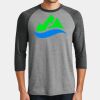 Mens Perfect Tri ® 3/4 Sleeve Raglan Thumbnail