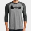 Mens Perfect Tri ® 3/4 Sleeve Raglan Thumbnail