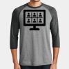 Mens Perfect Tri ® 3/4 Sleeve Raglan Thumbnail