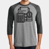 Mens Perfect Tri ® 3/4 Sleeve Raglan Thumbnail