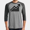 Mens Perfect Tri ® 3/4 Sleeve Raglan Thumbnail