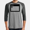 Mens Perfect Tri ® 3/4 Sleeve Raglan Thumbnail