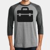 Mens Perfect Tri ® 3/4 Sleeve Raglan Thumbnail