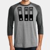 Mens Perfect Tri ® 3/4 Sleeve Raglan Thumbnail