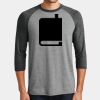 Mens Perfect Tri ® 3/4 Sleeve Raglan Thumbnail