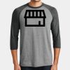 Mens Perfect Tri ® 3/4 Sleeve Raglan Thumbnail