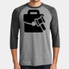 Mens Perfect Tri ® 3/4 Sleeve Raglan Thumbnail