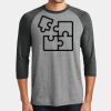 Mens Perfect Tri ® 3/4 Sleeve Raglan Thumbnail