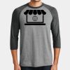 Mens Perfect Tri ® 3/4 Sleeve Raglan Thumbnail