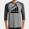 Mens Perfect Tri ® 3/4 Sleeve Raglan Thumbnail