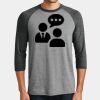 Mens Perfect Tri ® 3/4 Sleeve Raglan Thumbnail
