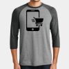 Mens Perfect Tri ® 3/4 Sleeve Raglan Thumbnail