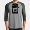 Mens Perfect Tri ® 3/4 Sleeve Raglan Thumbnail