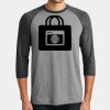 Mens Perfect Tri ® 3/4 Sleeve Raglan Thumbnail