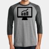 Mens Perfect Tri ® 3/4 Sleeve Raglan Thumbnail