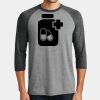 Mens Perfect Tri ® 3/4 Sleeve Raglan Thumbnail