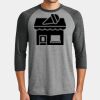 Mens Perfect Tri ® 3/4 Sleeve Raglan Thumbnail