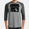 Mens Perfect Tri ® 3/4 Sleeve Raglan Thumbnail