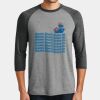 Mens Perfect Tri ® 3/4 Sleeve Raglan Thumbnail