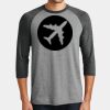 Mens Perfect Tri ® 3/4 Sleeve Raglan Thumbnail