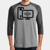 Mens Perfect Tri ® 3/4 Sleeve Raglan Thumbnail
