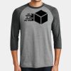 Mens Perfect Tri ® 3/4 Sleeve Raglan Thumbnail