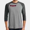 Mens Perfect Tri ® 3/4 Sleeve Raglan Thumbnail