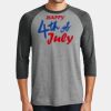 Mens Perfect Tri ® 3/4 Sleeve Raglan Thumbnail