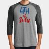 Mens Perfect Tri ® 3/4 Sleeve Raglan Thumbnail