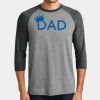 Mens Perfect Tri ® 3/4 Sleeve Raglan Thumbnail