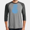Mens Perfect Tri ® 3/4 Sleeve Raglan Thumbnail