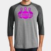 Mens Perfect Tri ® 3/4 Sleeve Raglan Thumbnail